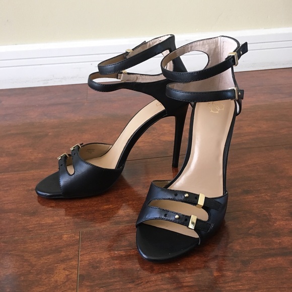 Ann Taylor Shoes - Black Strappy Heels
